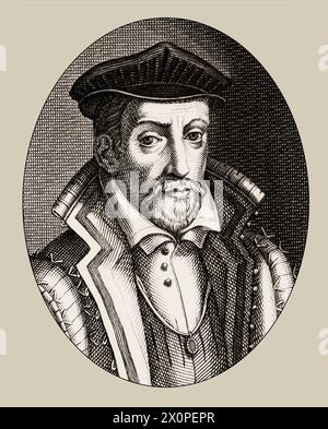 Gaspard II. de Coligny, Comte de Coligny, 1519 - 1572, einem französischen Hugenotten leader Stockfoto