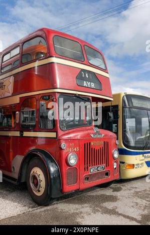 Leyland Titan PD3/3 in Kirkby Stephen West. Cumbria Oster Rallye 2024. Stockfoto