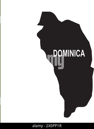 Karte von Dominica Vektor Illustration Symbol Design Stock Vektor