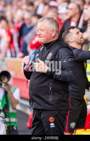 Chris Wilder, Manager von Sheffield United vor dem Spiel der Premier League zwischen Brentford und Sheffield United am 13. April 2024 im Gtech Community Stadium in London, England. Foto: Grant Winter. Nur redaktionelle Verwendung, Lizenz für kommerzielle Nutzung erforderlich. Keine Verwendung bei Wetten, Spielen oder Publikationen eines einzelnen Clubs/einer Liga/eines Spielers. Quelle: UK Sports Pics Ltd/Alamy Live News Stockfoto