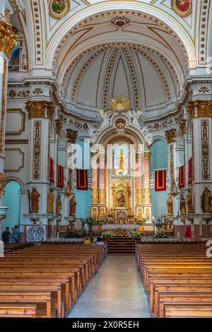 Nostra Senyora del Consol, Plaza de la Iglesia, Altea, Comunidad Valenciana, Viertel Alicante, Costa Blanca, Spanien Stockfoto