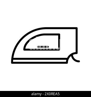 Symbol für Eisenkontur isoliert Stock Vektor