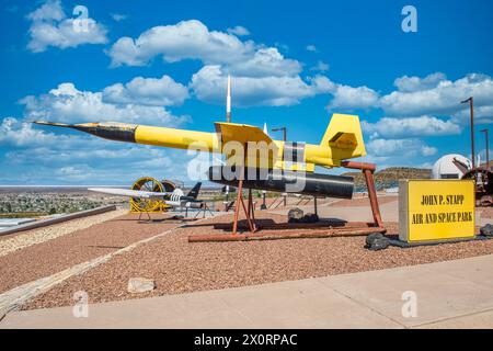 X-7A Rakete von Lockheed im Museum of Space History in Alamogordo in New Mexico Stockfoto