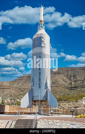 Little Joe Escape Testrakete aus dem Jahr 1963-66 im Museum of Space History in Alamogordo in New Mexico Stockfoto