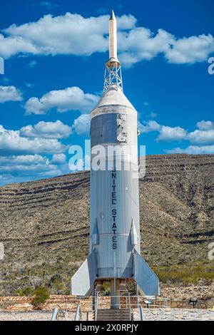 Little Joe Escape Testrakete aus dem Jahr 1963-66 im Museum of Space History in Alamogordo in New Mexico Stockfoto