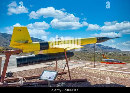 X-7A Rakete von Lockheed im Museum of Space History in Alamogordo in New Mexico Stockfoto