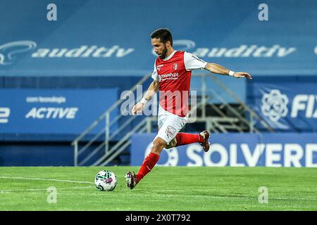 Lissabon, Portugal . April 2024. Estoril, Portugal, 13. April 2024: Joao Moutinho (28 SC Braga) in Aktion während des Liga Portugal Betclic-Spiels zwischen GD Estoril Praia und SC Braga im Estadio Antonio Coimbra da Mota, Estoril, Portugal (João Bravo /SPP) Credit: SPP Sport Press Photo. /Alamy Live News Stockfoto