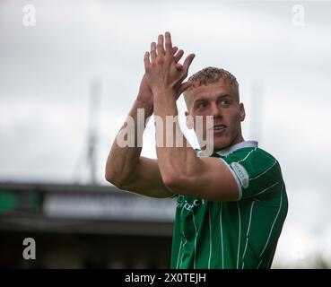 Yeovil Town feiert den Sieg der National League South im Huish Park Stadium, Yeovil Picture von Martin Edwards/ 07880 707878 Stockfoto