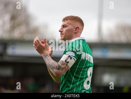 Yeovil Town feiert den Sieg der National League South im Huish Park Stadium, Yeovil Picture von Martin Edwards/ 07880 707878 Stockfoto