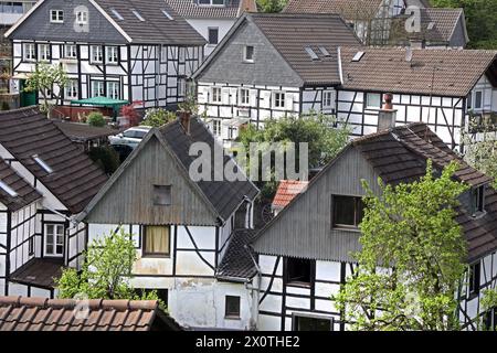 Geschichte im Ruhrgebiet Blick auf den Ort Blankenstein, auf die Auenlandschaft im Ruhrtal. Der Ort liegt unmittelbar am Südufer der Ruhr, gegenüber der Stadt Bochum und hat eine bewegte Geschichte. Hattingen Nordrhein-Westfalen Deutschland Blankenstein *** Geschichte im Ruhrgebiet Blick auf das Dorf Blankenstein, auf die Auenlandschaft im Ruhrtal das Dorf liegt direkt am Südufer des Ruhrgebiets, gegenüber der Stadt Bochum und hat eine bewegte Geschichte Hattingen Nordrhein-Westfalen Deutschland Blankenstein Stockfoto
