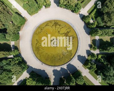 Großer Brunnen der Herrenhausener Gärten des Herrenhausener Schlosses in Hannover, Deutschland Stockfoto