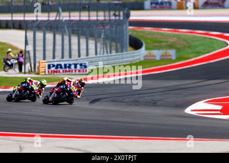 13. April 2024; Circuit of the Americas, Austin, Texas, USA; MotoGP Red Bull Grand Prix des Americas Qualifying Day 2024; Luca Marini, Joan mir während des Sprint-Rennens Stockfoto