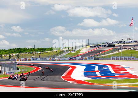 13. April 2024; Circuit of the Americas, Austin, Texas, USA; MotoGP Red Bull Grand Prix des Americas Qualifying Day 2024; Start des Sprint-Rennens Stockfoto