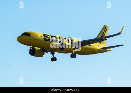 LAS VEGAS, Nevada - das Flugzeug von Spirt landete am 13. April 2024 auf dem Harry Reid International Airport in Las Vegas, Nevada. Kredit: DeeCee Carter/MediaPunch Stockfoto