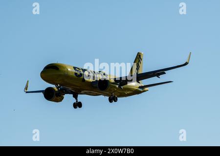 LAS VEGAS, Nevada - das Flugzeug von Spirt landete am 13. April 2024 auf dem Harry Reid International Airport in Las Vegas, Nevada. Kredit: DeeCee Carter/MediaPunch Stockfoto