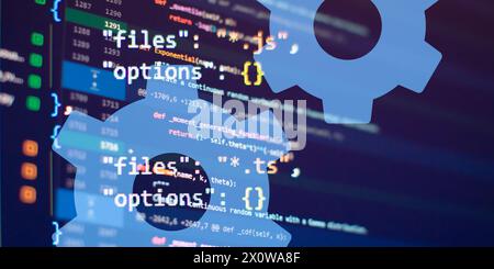IT-Geschäft. Python Code Computer-Bildschirm. Design-Konzept für mobile Anwendungen. Stockfoto