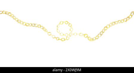 Nahtlose Goldkette. Stockfoto