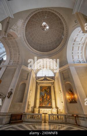 GENUA, ITALIEN 26. JULI 2023 – Innere der Basilika Carignano, Heilige Maria der Himmelfahrt (Santa Maria Assunta) in Genua, Italien Stockfoto