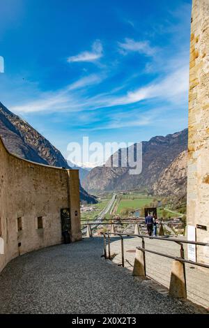 Forte di Bard, Aostatal, Piemont, Italien (Fort Bard) Stockfoto