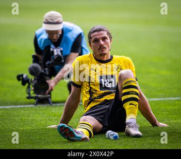 Mönchengladbach Deutschland. April 2024. Marcel Sabitzer (BVB) Borussia Mönchengladbach - Borussia Dortmund 13.04.2024 Copyright (nur für journalis Stockfoto