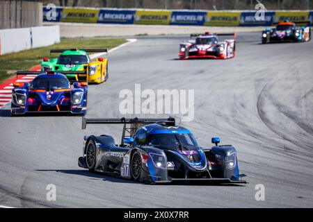 17 CRISTOVAO Miguel (PRT), OLTRAMARE Cédric (SWI), ESPIRITO SANTO Manuel (PRT), Cool Racing, Ligier JS P320 - Nissan, Action während der 1. Runde der europäischen Le Mans Serie 2024 auf dem Circuit de Barcelona-Catalunya vom 12. Bis 14. April 2024 in Montmelo, Spanien - Foto Paulo Maria / DPPI Stockfoto