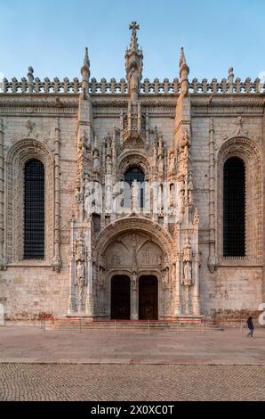 Lissabon, Stadtteil Belem, Mosteiro dos Jerónimos, Hieronimuskloster, Südportal Stockfoto