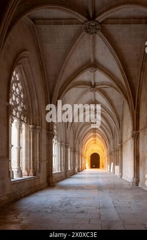 Batalha, Mosteiro da Batalha, Kloster, Kreuzgang Stockfoto