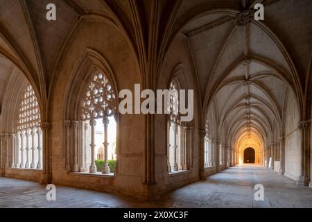 Batalha, Mosteiro da Batalha, Kloster, Kreuzgang Stockfoto