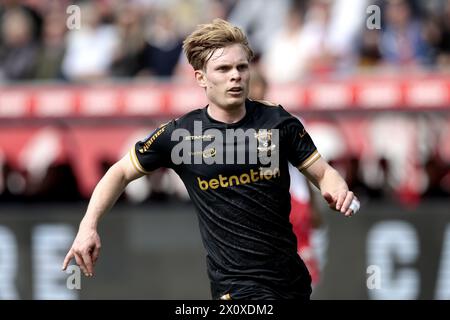 UTRECHT - Oliver Edvardsen von Go Ahead Eagles während des niederländischen Eredivisie-Spiels zwischen dem FC Utrecht und Go Ahead Eagles im Galgenwaard-Stadion am 14. April 2024 in Utrecht, Niederlande. ANP JEROEN PUTMANS Stockfoto