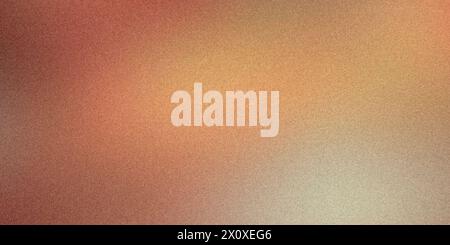 Dunkler, weicher, braun-oranger Hintergrund, raue Textur, körniges Rauschen. Stockfoto