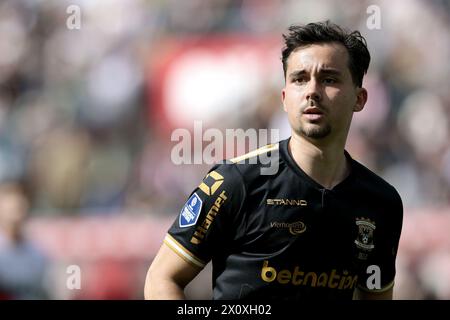 UTRECHT - Mats Deijl von Go Ahead Eagles während des niederländischen Eredivisie-Spiels zwischen dem FC Utrecht und Go Ahead Eagles im Galgenwaard-Stadion am 14. April 2024 in Utrecht, Niederlande. ANP JEROEN PUTMANS Stockfoto