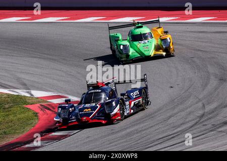 23 GARG Bijou (usa), SCHERER Fabio (SWI), DI RESTA Paul (gbr), United Autosports, Oreca 07 - Gibson, Aktion während der 1. Runde der European Le Mans Series 2024 auf dem Circuit de Barcelona-Catalunya vom 12. Bis 14. April 2024 in Montmelo, Spanien - Foto Eric Alonso / DPPI Stockfoto