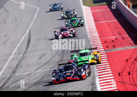 23 GARG Bijou (usa), SCHERER Fabio (SWI), DI RESTA Paul (gbr), United Autosports, Oreca 07 - Gibson, Aktion während der 1. Runde der European Le Mans Series 2024 auf dem Circuit de Barcelona-Catalunya vom 12. Bis 14. April 2024 in Montmelo, Spanien - Foto Eric Alonso / DPPI Stockfoto