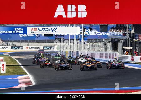 Während des Misano ePrix 2024, des 5. Treffens der ABB FIA Formel-E-Weltmeisterschaft 2023-24, auf dem Misano World Circuit vom 11. Bis 14. April 2024 in Misano Adriatico, Italien Stockfoto