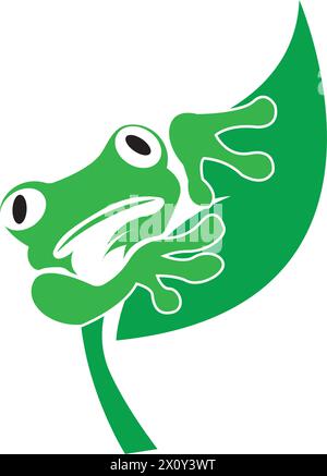 Frog Logo Vorlage Vektor Illustration Design Stock Vektor