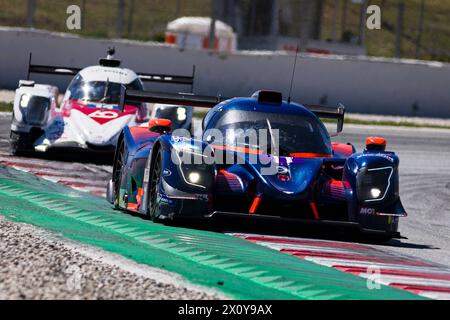 14. April 2024; Circuit de Barcelona-Catalunya, Barcelona, Katalonien, Spanien: Le Mans 4 Stunden Barcelona; Matthew Bell und Adam Ali vom Eurointernational Team, fahren die Duqueine M30 D08 Nissan LMP3 Stockfoto