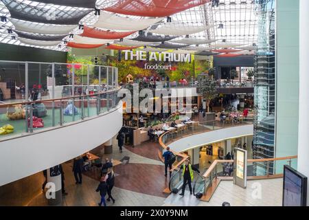 Food Hall im Einkaufszentrum St. Enoch, Glasgow, Schottland, Großbritannien Stockfoto