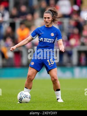 Chelsea's Eve Perisset während des Spiels der Barclays Women's Super League im Mangata Pay UK Stadium in Borehamwood. Bilddatum: Sonntag, 14. April 2024. Stockfoto