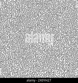 Nahtloses abstraktes Muster in Schwarz und weiß Stock Vektor