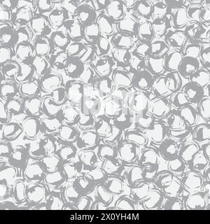 Abstrakte Graustufen-Pinselstriche Musterdesign Stock Vektor