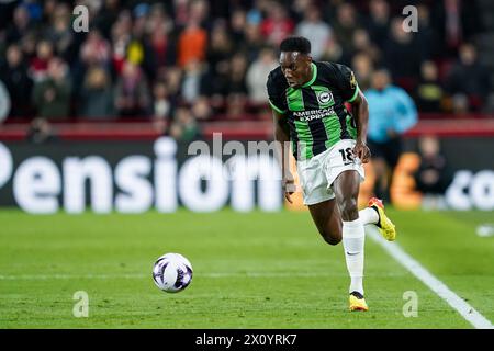 Brentford, Großbritannien. April 2024. Brentford, England, 3. April 2024: Danny Welbeck (18 Brighton) tritt beim Premier League-Fußballspiel zwischen Brentford und Brighton & Hove Albion im Gtech Community Stadium in Brentford, England an. (Daniela Porcelli/SPP) Credit: SPP Sport Press Photo. /Alamy Live News Stockfoto