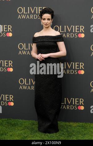 London, Großbritannien. April 2024. Laura Donnelly fotografierte die Ankunft bei den Olivier Awards 2024 mit Mastercard in der Royal Albert Hall. Foto von Julie Edwards Credit: JEP Celebrity Photos/Alamy Live News Stockfoto