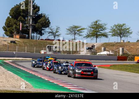 MONTMELO, Spanien. April 2024. SAFETYCAR WÄHREND DER 4 STUNDEN VON BARCELONA, ERSTES RENNEN DER EUROPÄISCHEN LE MANS-SERIE 2024 AUF DER STRECKE BARCELONA-CATALUNYA, MONTMELO (ESP), 12.-14.2024. APRIL - Foto Laurent Cartalade/MPS Agency Credit MPS Agency/Alamy Live News Stockfoto