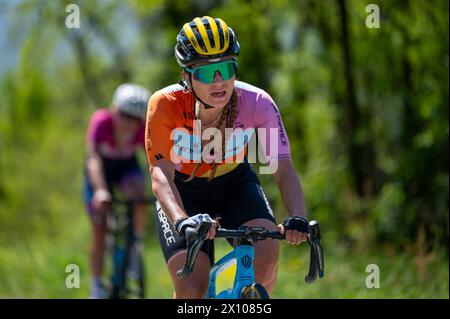 Chambery, Frankreich. April 2024. Julia AUBRY während des Grand Prix 2024 der Chambery Women's Elite French Cup am 14. April 2024 in Chambery, Frankreich - Foto Florian Frison/DPPI Credit: DPPI Media/Alamy Live News Stockfoto