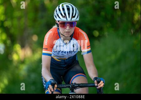 Chambery, Frankreich. April 2024. Pauline ALLIN während des Grand Prix 2024 der Chambery Women's Elite French Cup am 14. April 2024 in Chambery, Frankreich - Foto Florian Frison/DPPI Credit: DPPI Media/Alamy Live News Stockfoto
