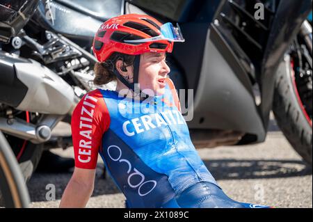 Chambery, Frankreich. April 2024. ASENCIO Laura während des Grand Prix 2024 der Chambery Women's Elite French Cup am 14. April 2024 in Chambery, Frankreich - Foto Florian Frison/DPPI Credit: DPPI Media/Alamy Live News Stockfoto