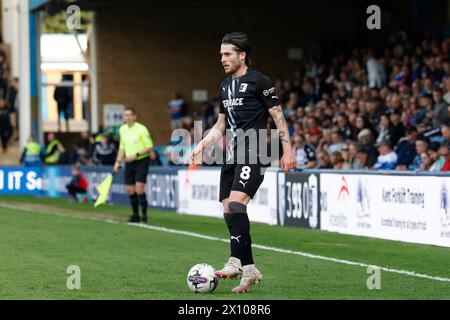 Barrow's Kian Spence während des Spiels der Sky Bet League 2 zwischen Gillingham und Barrow im MEMS Priestfield Stadium, Gillingham am Samstag, den 13. April 2024. (Foto: Mark Fletcher | MI News) Credit: MI News & Sport /Alamy Live News Stockfoto