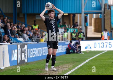 Barrow's Rory Feely während des Spiels der Sky Bet League 2 zwischen Gillingham und Barrow im MEMS Priestfield Stadium, Gillingham am Samstag, den 13. April 2024. (Foto: Mark Fletcher | MI News) Credit: MI News & Sport /Alamy Live News Stockfoto