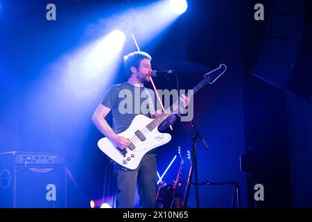 Glasgow, Schottland, Großbritannien. April 2024. Kings of Lyon tritt am 13. April 2024 in den Clyde Rooms, Edmonton House in Glasgow auf Credit: Glasgow Green at Winter Time/Alamy Live News Credit: Glasgow Green at Winter Time/Alamy Live News Stockfoto