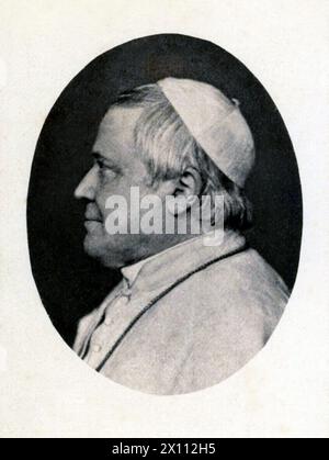 1865 c. , ROMA , ITALIEN : Papst PIO IX ( PIUS , Giovanni Maria Mastai Ferretti , 1792 - 1878 ) . Unbekannter Fotograf. - RELIGIONE CATTOLICA - KATHOLISCHE RELIGION - ritratto - Porträt - PAPA - profilo - Profil - GESCHICHTE - Foto STORICHE - Archivio GBB Stockfoto